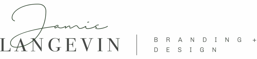 Jamie langevin branding graphic design logo horizontal 2