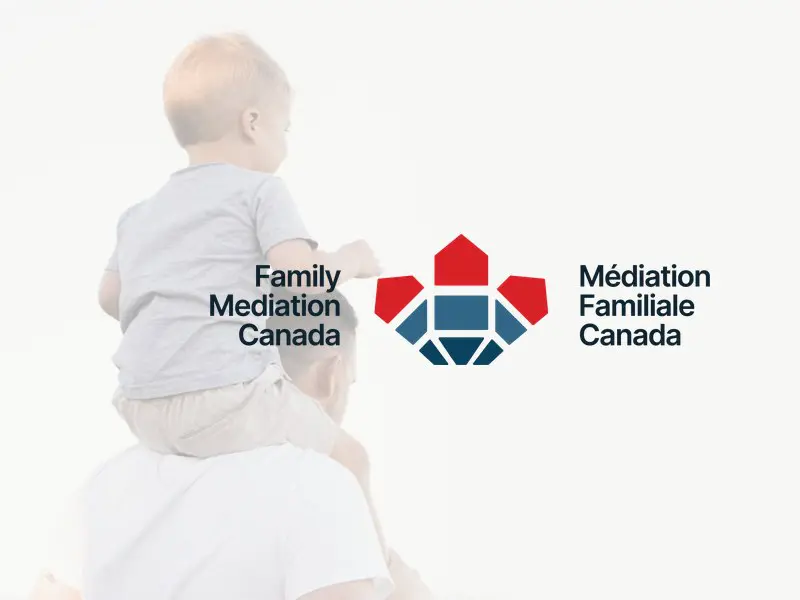 Family Mediation Canada website portfolio thumbnail with the refreshed red and navy logo