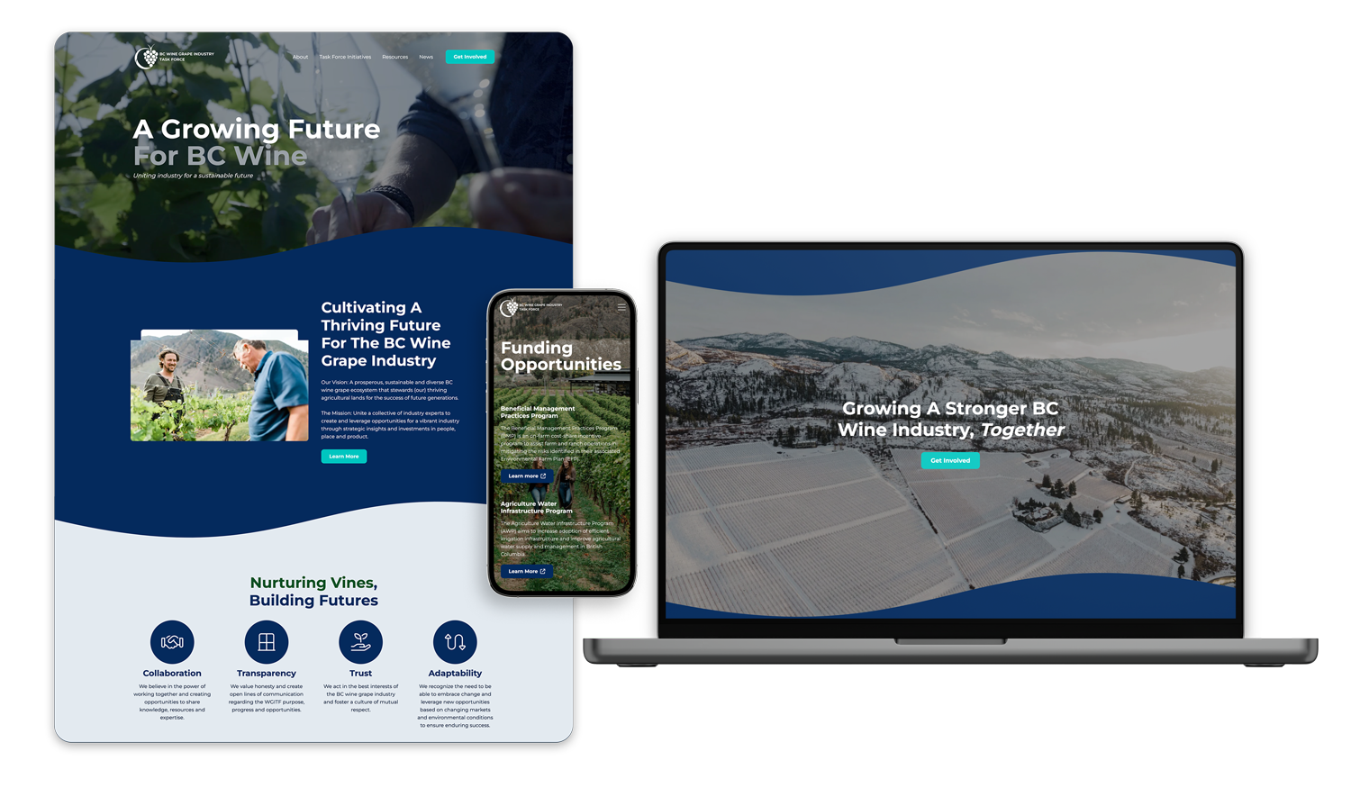 WGITF web Mockup