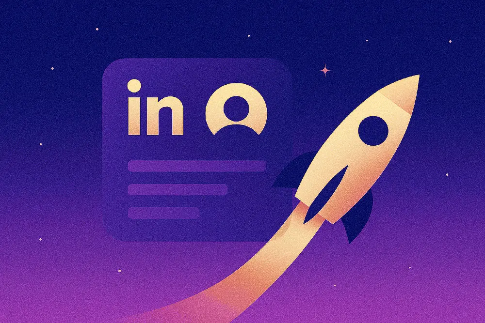 Illustration representing LinkedIn business page optimization