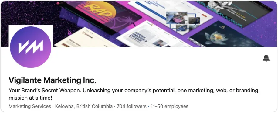 Mockup of LinkedIn Cover Image and Logo