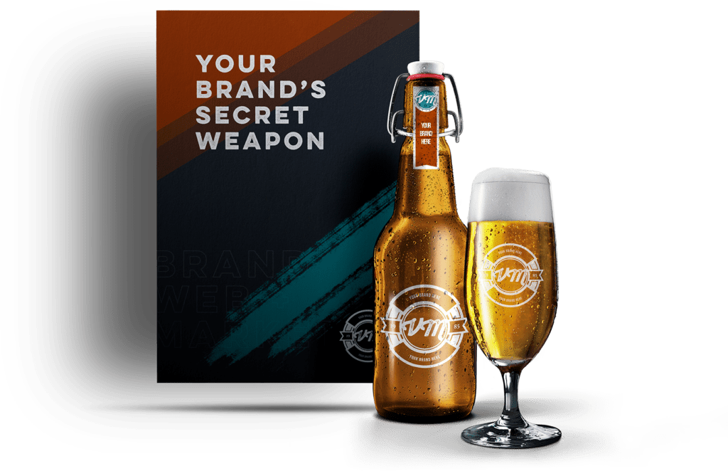 Beer and Poster Mockup