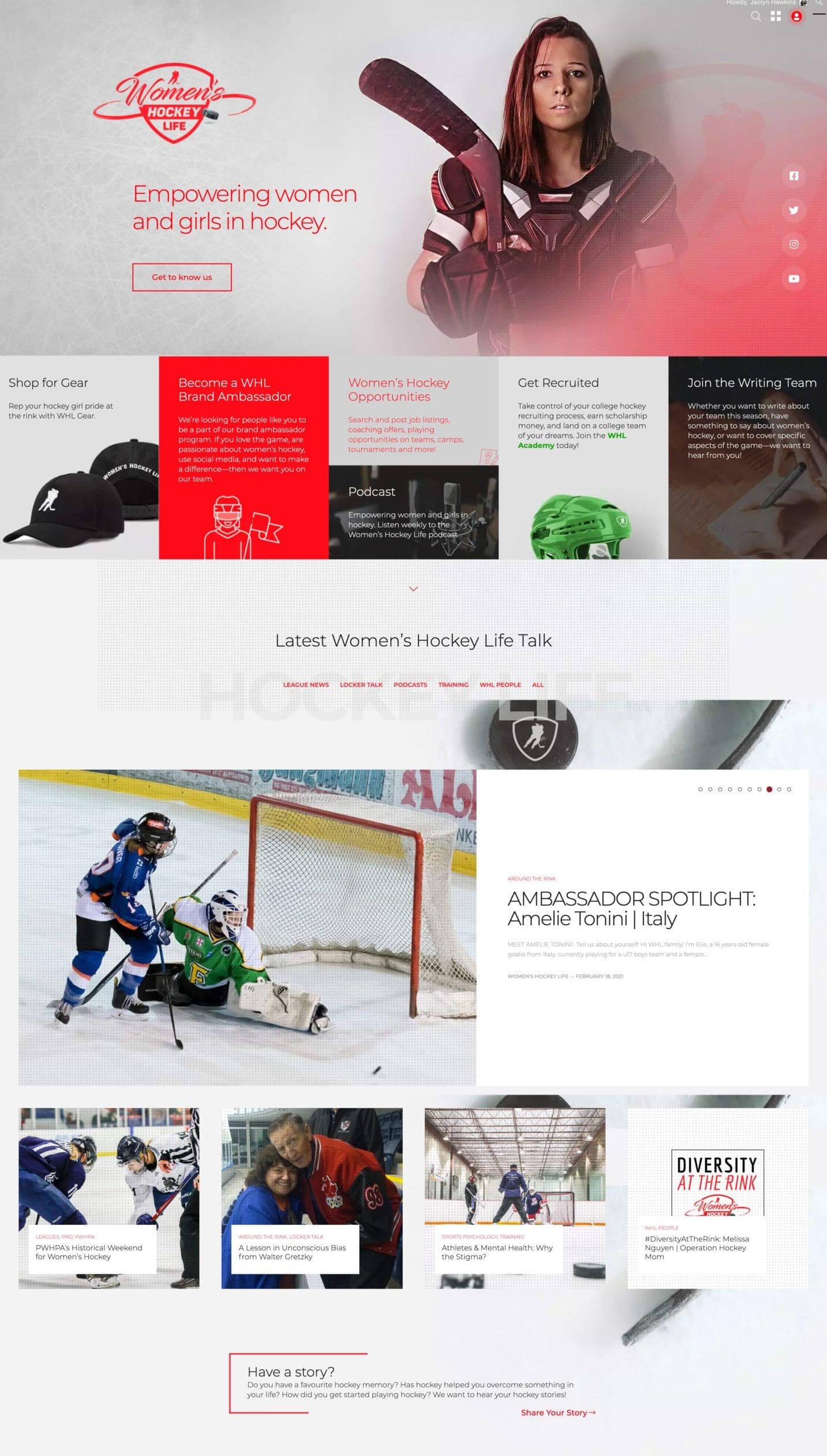 Womens Hockey Life Vigilante Marketing