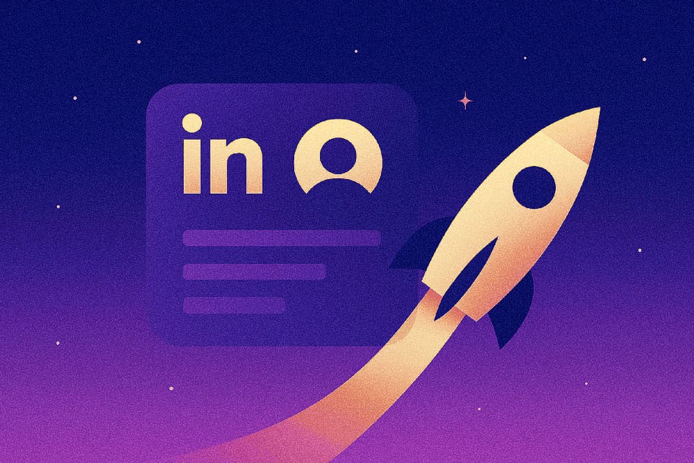 Illustration representing LinkedIn business page optimization