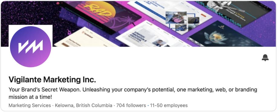 Mockup of LinkedIn Cover Image and Logo